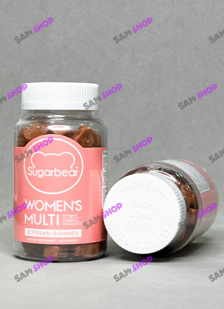 پاستیل مولتی ویتامین بانوان شوگر بیر - sugar bear Multi Vitamin Women - سم7شاپ - sam7shop.ir