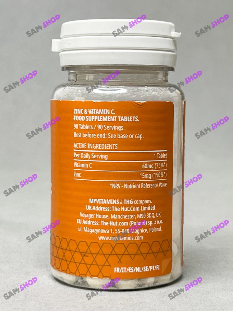 زینک مای ویتامینز - Myvitamins Zinc - سم7شاپ - sam7shop.ir