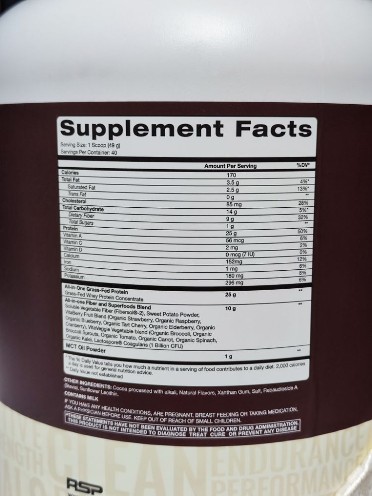 پروتئین گیاهی TRUE FIT برند RSP  - سم سون شاپ - SAM۷SHOP