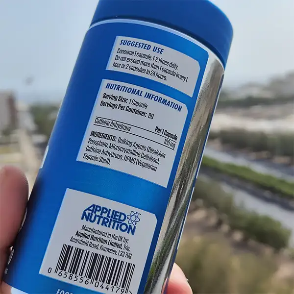 مکمل کافئین اپلاید |  Applied Nutrition Velocity-Fuel Caffeine-سم7شاپ-sam7shop.ir