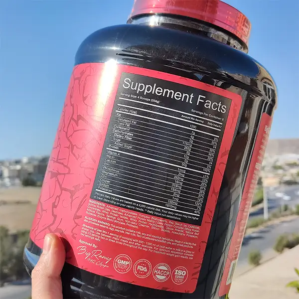بیگ مس رد رکس بیگ رمی لبز | Big Ramy Labs RedRex Beef Mass Gainer-سم سون شاپ-sam7shop.ir