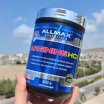 آرژنین اچ سی ال آلمکس 400 گرمی | Allmax ARGININE HCI- سم سون شاپ-sam7shop.ir