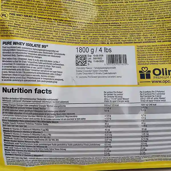 پروتئین وی ایزوله 95 الیمپ | Olimp Pure Whey Isolate 95-سم7شاپ-sam7shop.ir