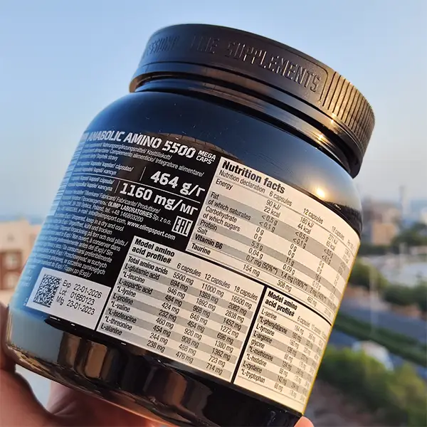 کپسول آنابولیک آمینو 5500 مگا کپس الیمپ 400 عدد | Olimp Anabolic Amino 5500 mega 400 Caps-سم7شاپ-sam7shop.ir