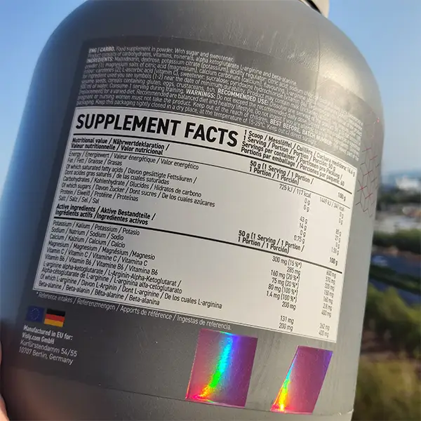 کربوهیدرات ویسلی |  Visly Carbo 3000 g-سم7شاپ-sam7shop.ir