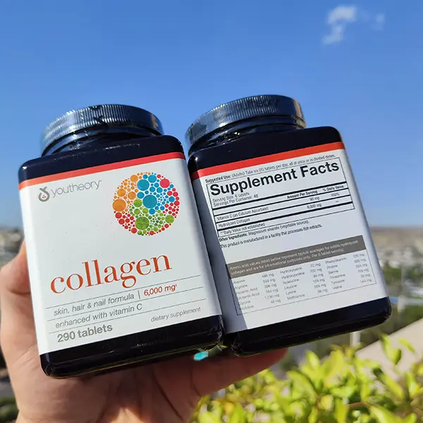 قرص کلاژن با ویتامین سی یوتئوری | Youtheory Collagen with Vitamin C 290 Tablets-سم7شاپ-sam7shop.ir