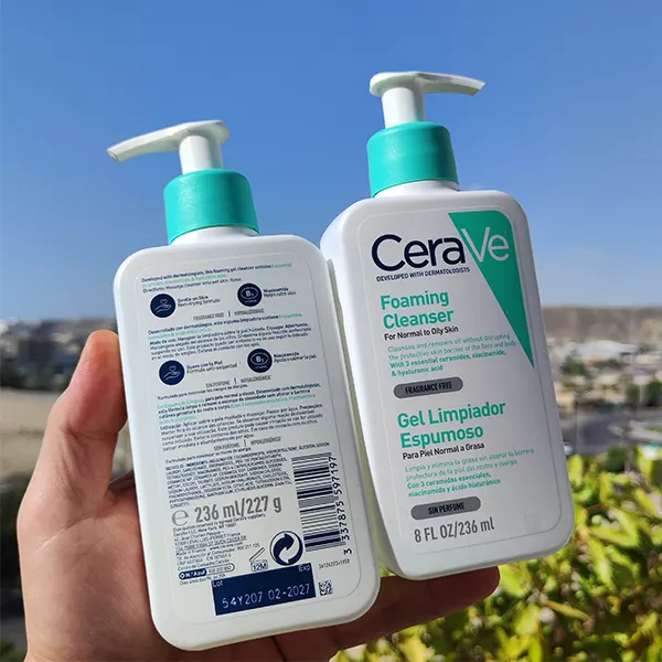 فوم شستشوی صورت سراوی مخصوص پوست نرمال تا چرب | CeraVe Foaming Cleanser for Normal to Oily Skin - سم سون شاپ-sam7shop.ir