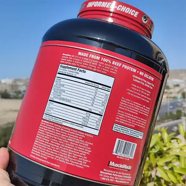 مس گینر بیف کارنیور ماسل مدز | MuscleMeds Carnivor Mass 6lbs--سم7شاپ-sam7shop.ir
