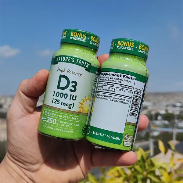 ویتامین د 3 نیچرز تروث ۲۵ میکروگرم (۱۰۰۰ واحدی)