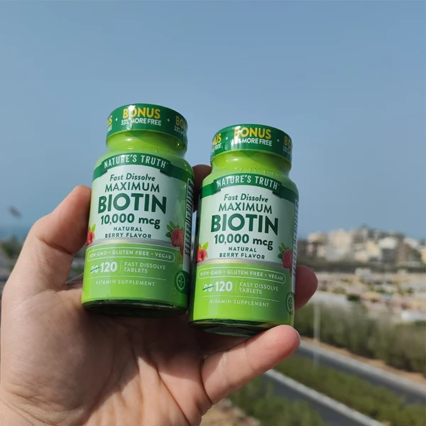 قرص بیوتین 10,000 میکروگرم نِیچرز تروث (120 عدد)
